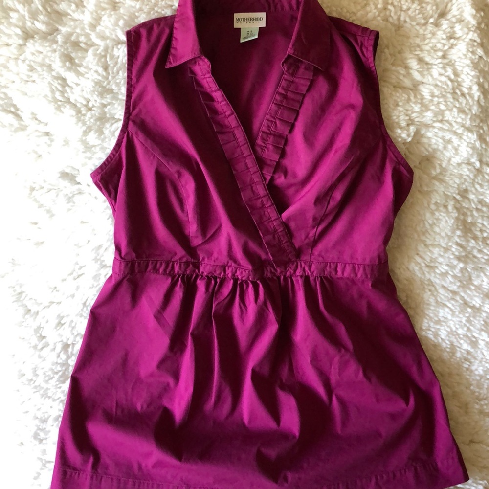 Motherhood maternity collared tank